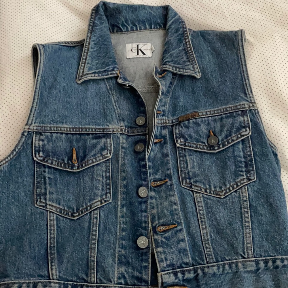 Vintage denim vest